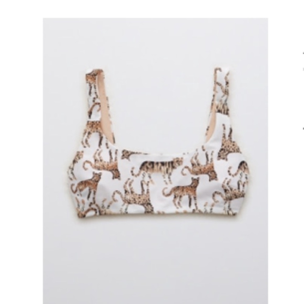 Aerie wide strap scoop bikini top